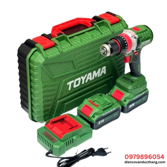 Combo Máy Khoan Pin 21V Toyama Z-10 Brushless 95Nm